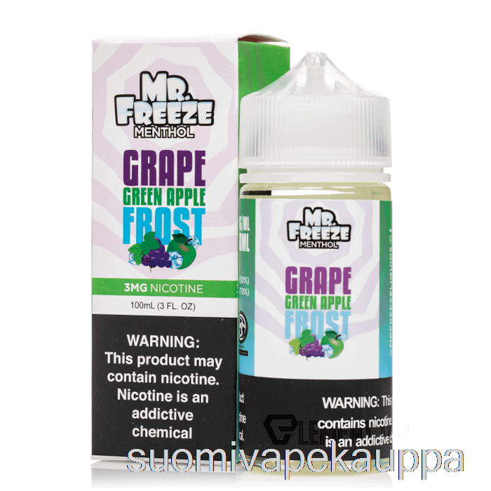 Vape Kauppa Grape Green Apple Frost - Mr Freeze - 100ml 3mg